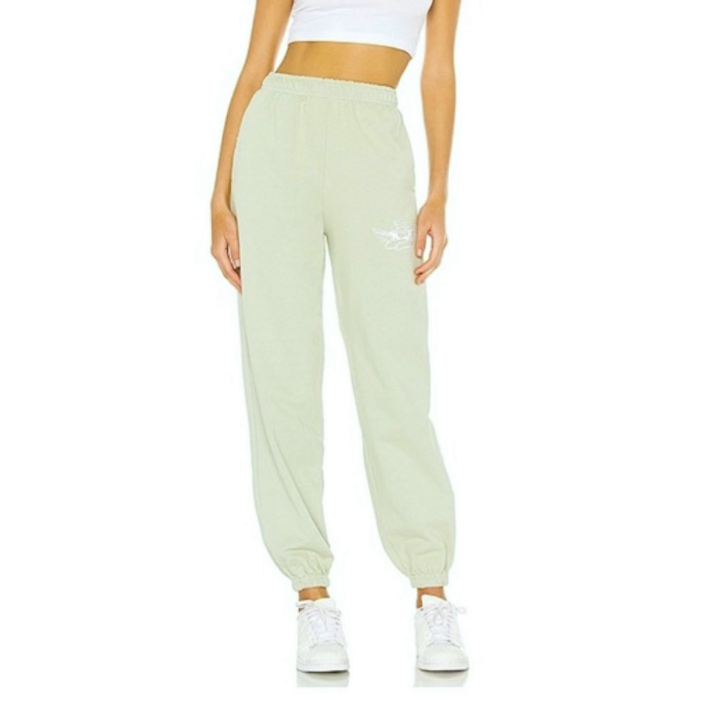 Boys Lie Pale Green Logo Jogger Sweatpants